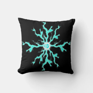 Blå Spark Lightning Pillow Kudde