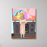 Blå Sparkly Shoes | Little Girl Watching Tv