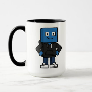 Blå spelblock Karaktär Kaffe Mugg, Anpassad spel Mugg