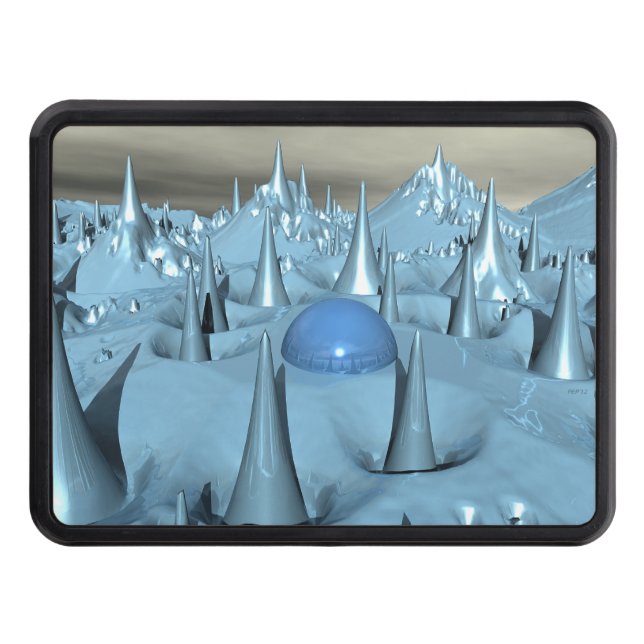 Blå Spiken Alien Terrain Skydd För Dragkrok (Framsidan)