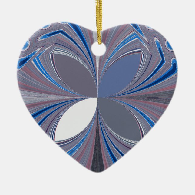 Blå spindel julgransprydnad keramik (Framsidan)