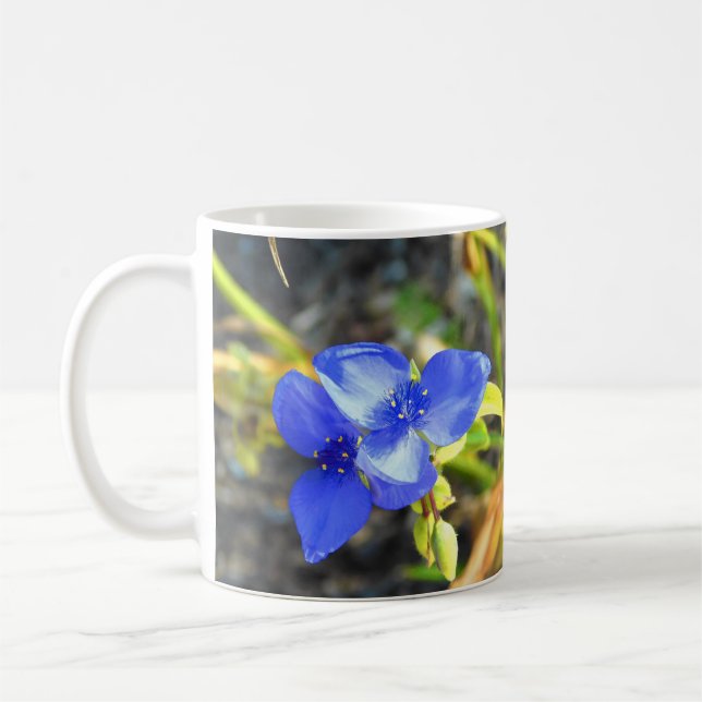 Blå spindelmak Flower Mugg (Vänster)