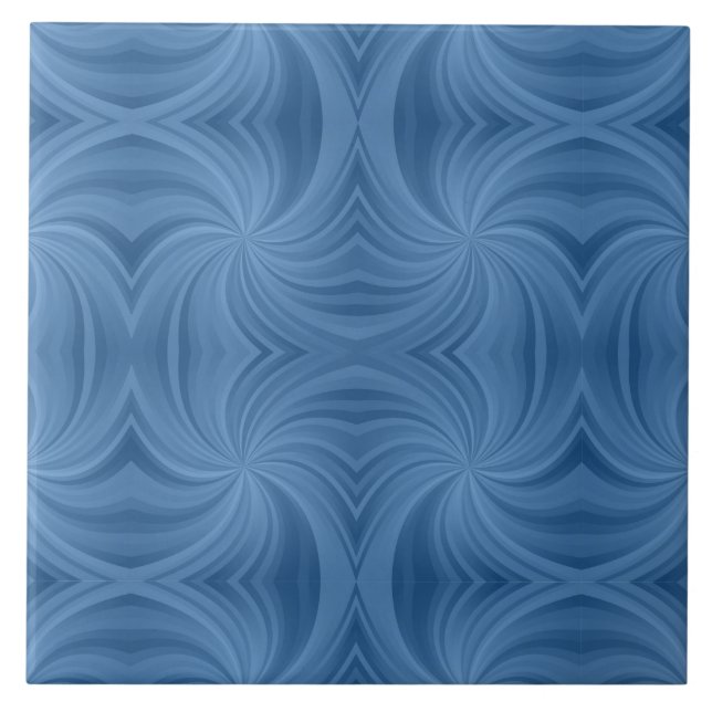 blå spiralplatta kakelplatta (Framsidan)