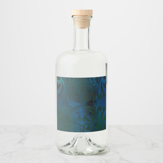 blå spritflaskor etikett (Framsida)
