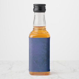 blå spritflaskor etikett