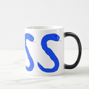 Blå SSSS-snake mugg