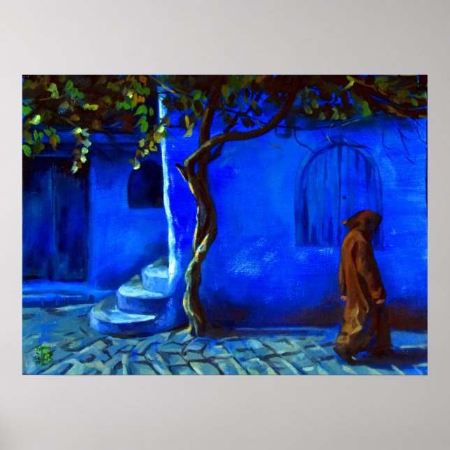 Blå stad poster (Framsidan)