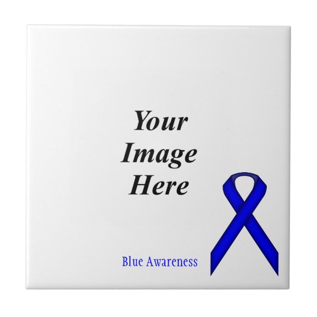 Blå standardband av Kenneth Yoncich Kakelplatta (Framsidan)