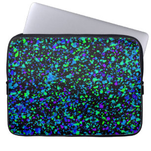 Blå stänk - bärbar datorsköld laptop fodral