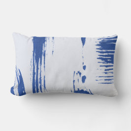 Blå starkt lumbarkudde