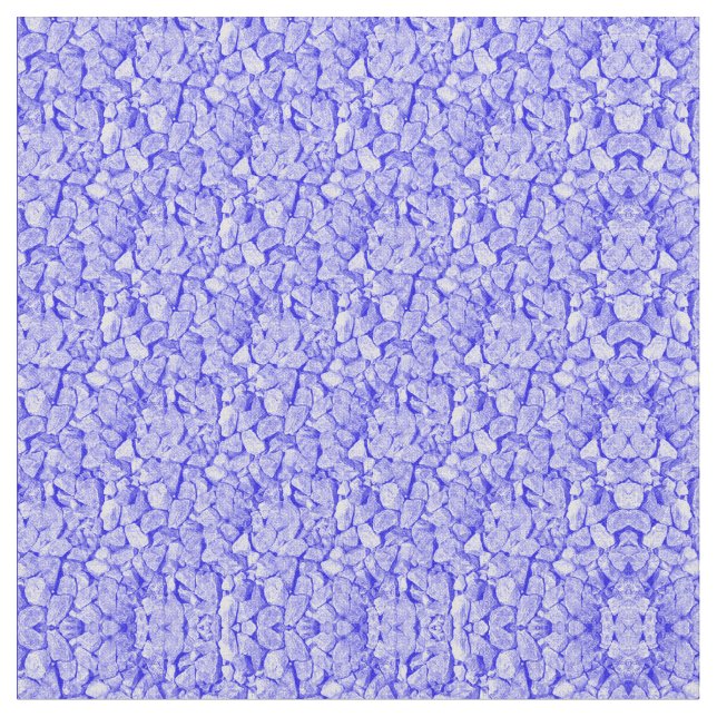 Blå stenar tyg (Närbild)