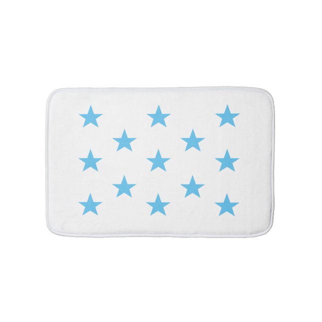 Blå stjärna badrumsmatta (Framsidan)