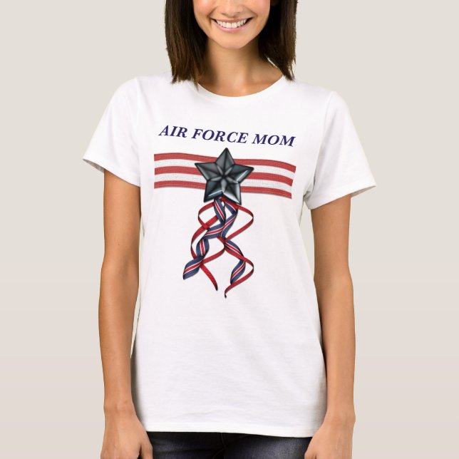 Blå stjärna, Luft Force Mamma Tee Shirt (Framsida)