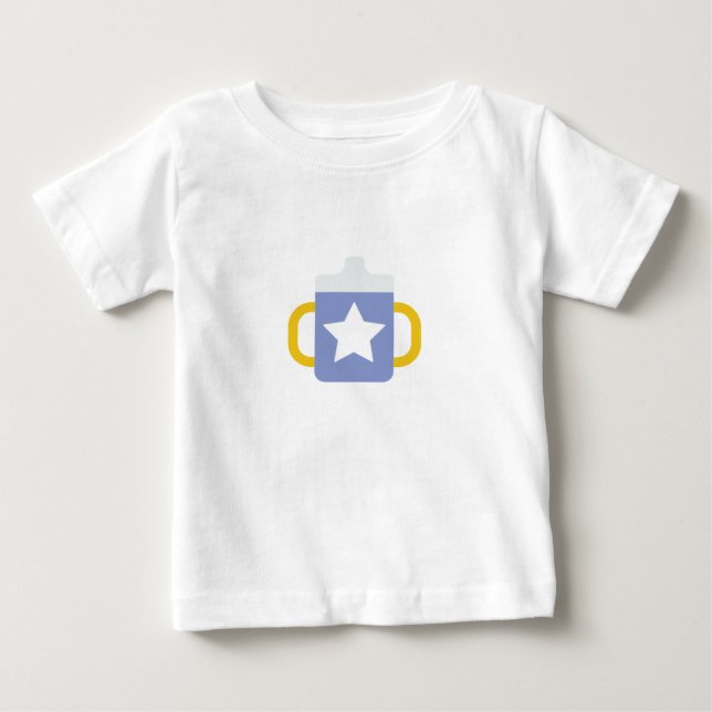blå stjärna snabelkopp t shirt (Framsida)