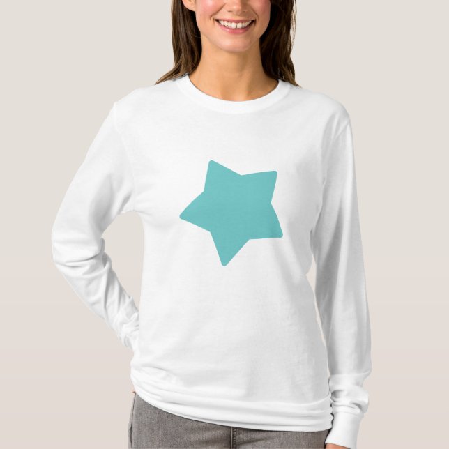 Blå stjärna tee shirt (Framsida)