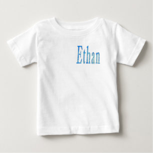 Blå Stjärnig Ethan Namn, T Shirt