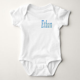 Blå Stjärnig Ethan Namn, T Shirt