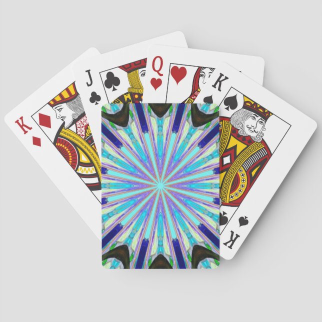 blå stjärnkort casinokort (Baksidan)