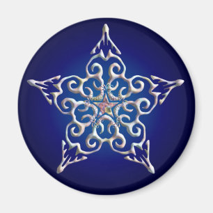 Blå stjärnmagnet magnet