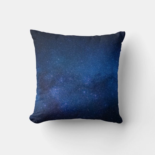 Blå stjärnnatten himlar | Zazzle_Growshop Kudde (Framsida)