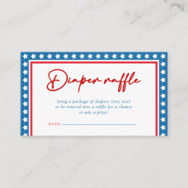 Blå stjärnor 4:e juli Babykläder - dagbok - Raffle Tilläggskort