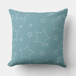 Blå stjärnor 4:e juli Pillow Kudde