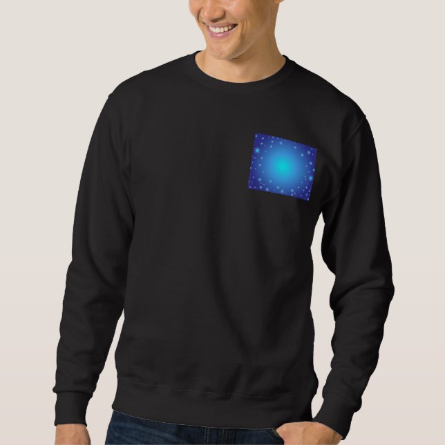 Blå stjärnor sweatshirt (Framsida)