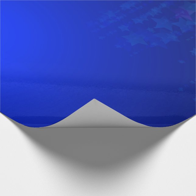 Blå stjärnornas julklapp - Helgdag Papper Presentpapper (Hörn)