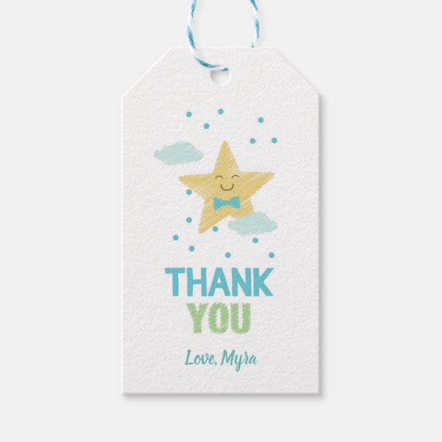 Blå stjärnornas Märkre Presentetikett (Framsidan)