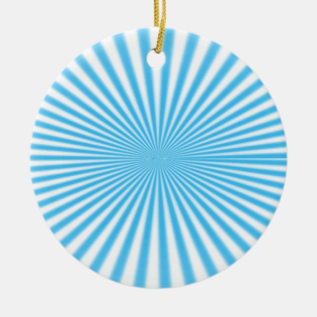 blå stjärnsprängning cool design julgransprydnad keramik (Framsidan)