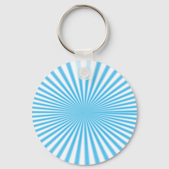 blå stjärnsprängning cool design nyckelring (Framsida)