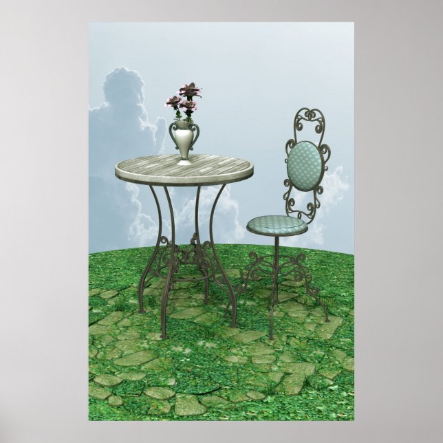 Blå stol poster (Framsidan)