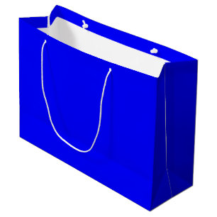 Blå stor gift-tagg