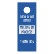 Blå, stör inte mötet under pågående WFH