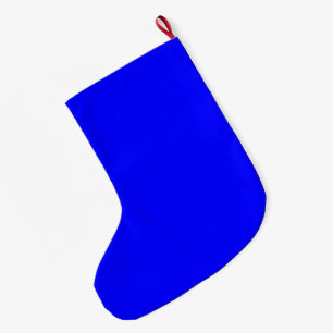 Blå Stor Julstrumpa