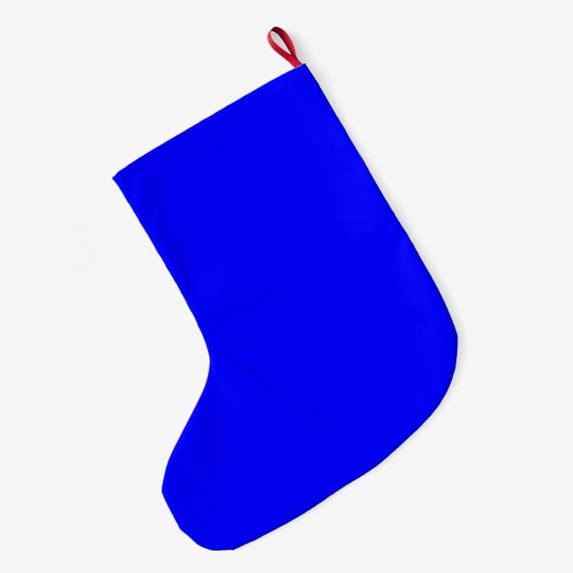Blå Stor Julstrumpa (Baksidan (Hängande))