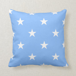 Blå stora stjärnor Pillow Kudde