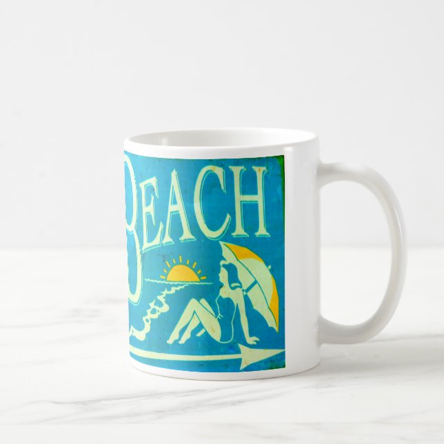 blå strand mugg (Höger)