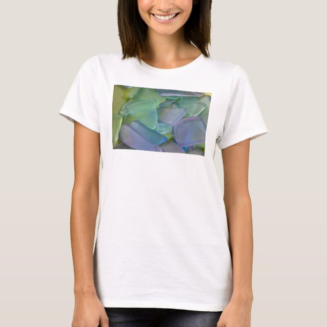 Blå strandglas, Alaska Tee (Framsida)