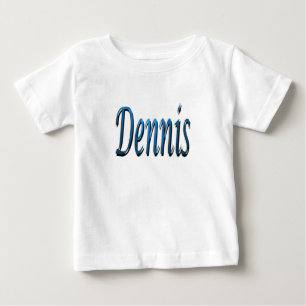 Blå Strandig Dennis Namn, T Shirt