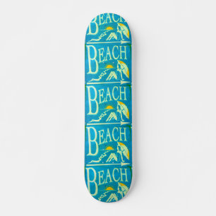 blå strandskateboard skateboard bräda 19,5 cm