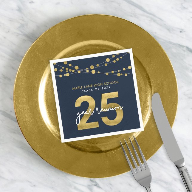 Blå strängar av Ljus 25 års återförening av klass Pappersservett (Skapare uppladdad)