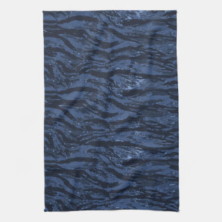 Blå stripe-kamera kökshandduk