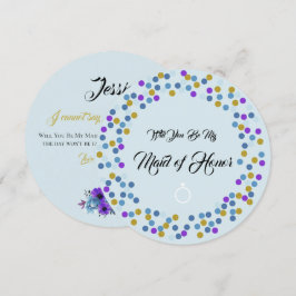 Blå stuga Ro Bröllop Suite är min bridesmaid Inbjudningar