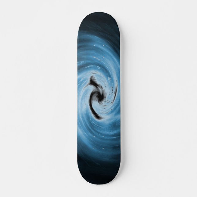 Blå styrbord old school skateboard bräda 18 cm (Framsida)