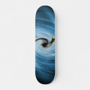 Blå styrbord skateboard bräda 21,5 cm