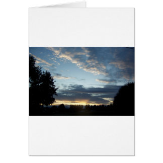 Blå Sunset Dreams Greeting Card Hälsningskort