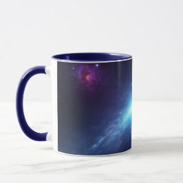 Blå Supernova Yttre Rymden Nebulos Astronomi Mugg