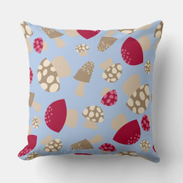Blå svamp Patterned Soffa Cushion Kudde