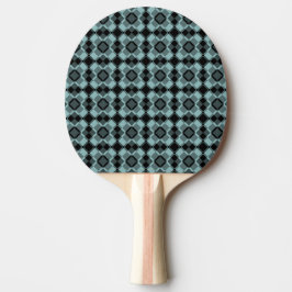 Blå Svart Rutig Argyle Mönster Pingisracket